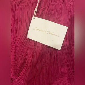 NWT Savannah Morrow The Label Sheer Stretchy Amalfi Pant in Flora Red XXS